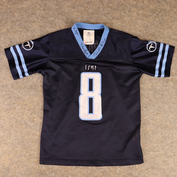 Marcus Mariota Tennessee Titans NFL Signed Youth Jersey Size Small - Picture 1 of 8